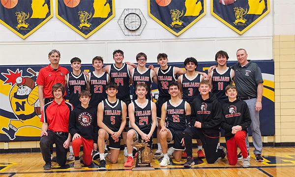 On Thursday, March 7 the Forest Park Trojans won their MHSAA Regional Championship at Negaunee by defeating Lake Linden.