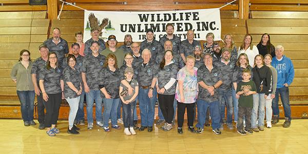Wildlife Unlimited of Iron County committee members and volunteers gather together for a group picture.