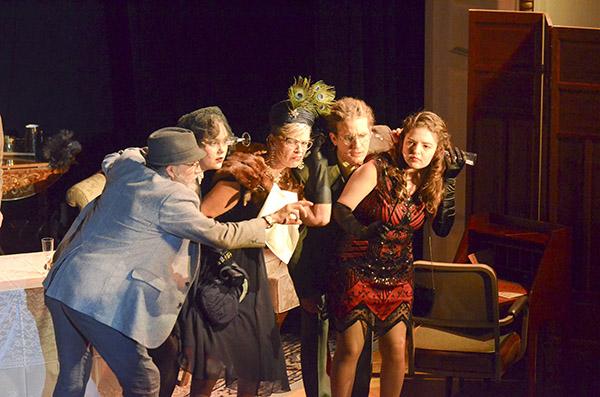 A photograph from the West End Players' performance of Clue.