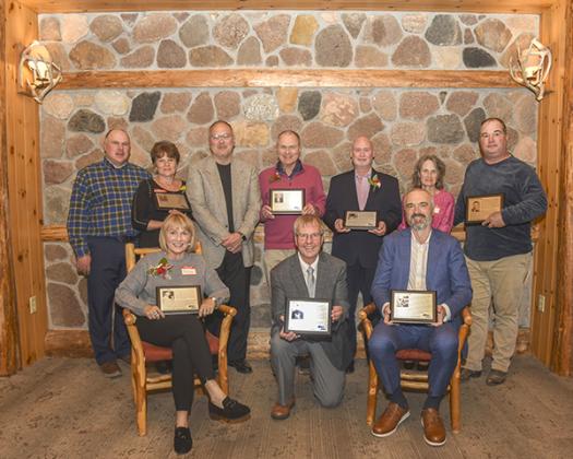 The inaugural class of West Iron County School’s ‘Wall of Fame’ was inducted on Oct. 7 at Young’s Recreational Complex. Photo by Kevin Zini.