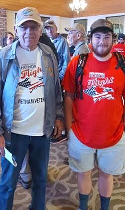 Local US Air Force veteran, Willard Olson and his grandson, Dawson recently flew together on the U.P. Honor Flight. 